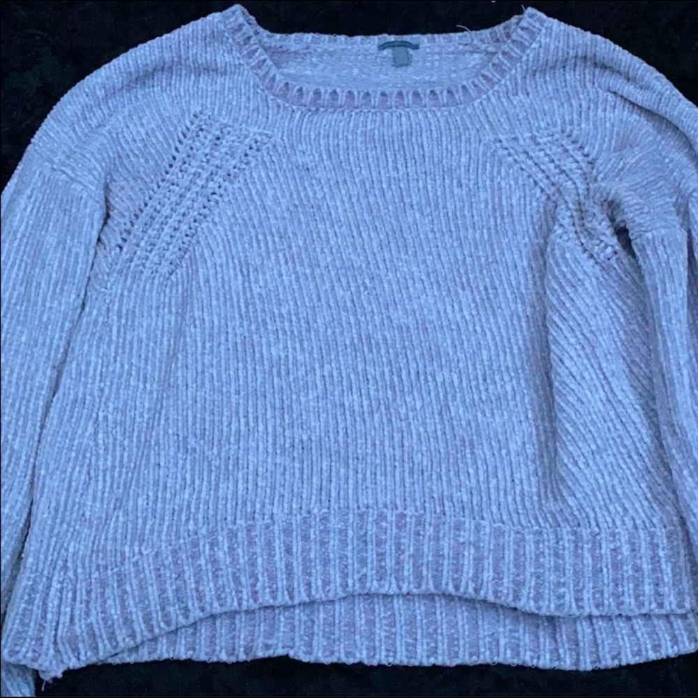 very soft cropped sweater